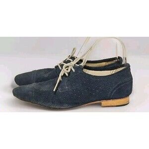 J.shoes Hoxton Oxford Navy Blue Lace Up Womens 8
